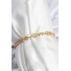 Pirinç VIP Seri Gold Renk Oval Sıralı Kadın Bileklik