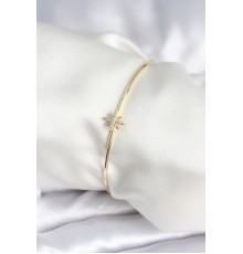 Kutup Yıldızı Figür Pirinç Gold Renk Kadın Bileklik
