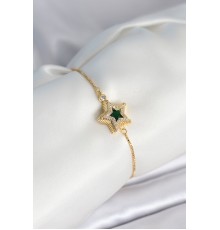 Yıldız Model Asansörlü Gold Renk Kadın Bileklik