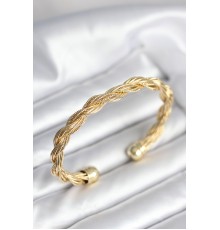 Burgu Zincir Model Gold Renk Kadın Vintage Bileklik