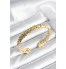 Ezme Zincir Model Gold Renk Kadın Bileklik