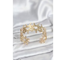 Pirinç Gold Renk Vintage Kadın Bileklik