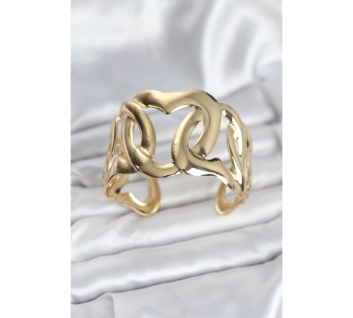 Pirinç Gold Renk Vintage Kadın Bileklik