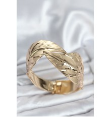 Pirinç Gold Renk Yaprak Model Kadın Bileklik