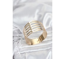 Gold Renk Pirinç Kaburga Model Kadın Bileklik