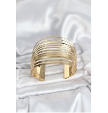 Gold Renk Pirinç Kaburga Model Kadın Bileklik