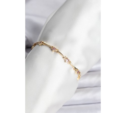Yıldız Model Gold Renk Pirinç Bileklik