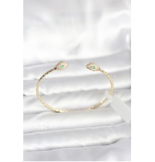 Pirinç Gold Renk Yılan Model Bileklik