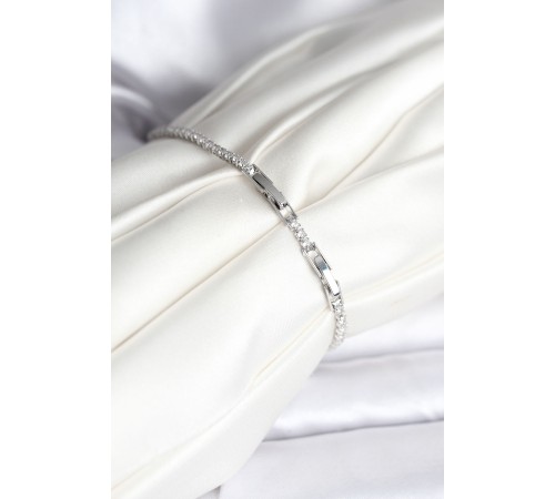 Kutup Yıldızı Model Zirkon Taşlı Gümüş Renk Su Yolu Kadın Bileklik