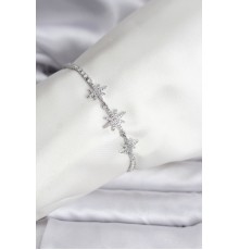 Kutup Yıldızı Model Zirkon Taşlı Gümüş Renk Su Yolu Kadın Bileklik