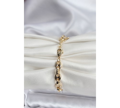 14K Gold Renk Kaplama Kahve Çekirdeği Model CM Kadın Bileklik