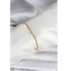 14K Gold Renk Kaplama Kalpli Model CM Kadın Bileklik
