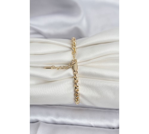 14K Gold Renk Kaplama Zincir Model Kadın CM Bileklik