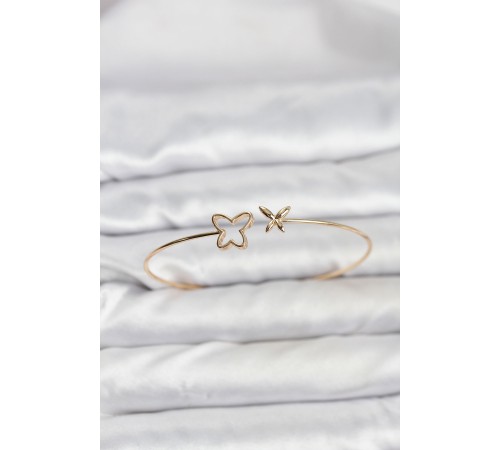 Kelebek Model Gold Renk Bileklik