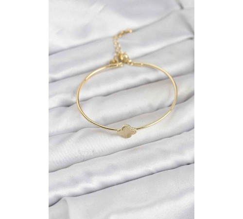 Yonca Model Gold Renk Kadın Bileklik