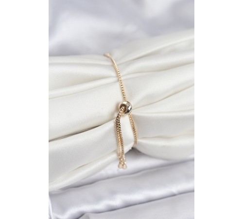 Göz Model Zirkon Taşlı Gold Renk Asansörlü Su Yolu Bileklik