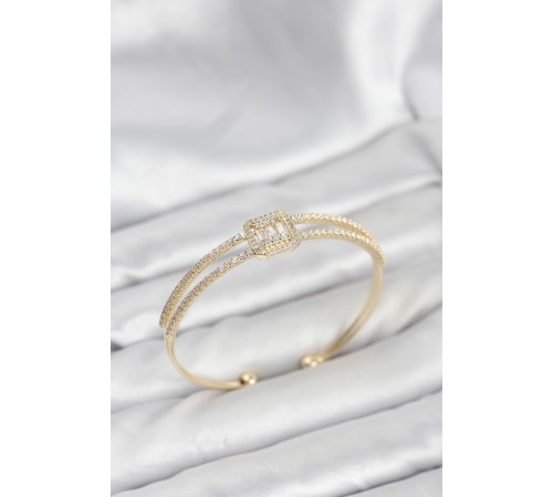 Pirinç Gold Renk Baget Model Kadın Bileklik