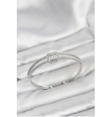 Pirinç Gümüş Renk Baget Model Kadın Bileklik