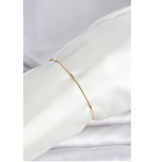 CM 14K Gold Renk Barlı Yılan Zincir Model Kadın Bileklik