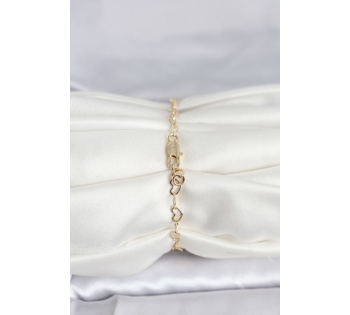 CM 14K Gold Renk Kalpli Zincir Model Kadın Bileklik