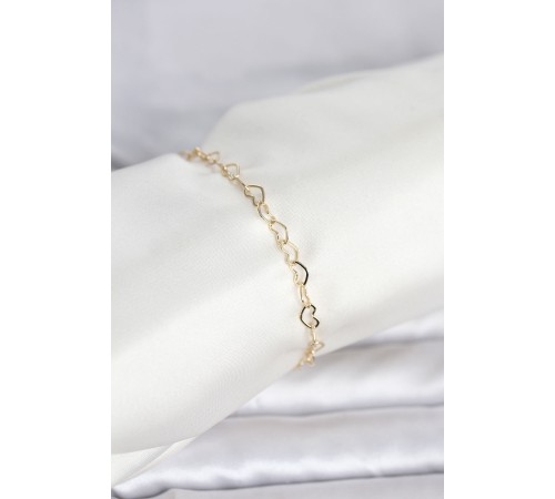 CM 14K Gold Renk Kalpli Zincir Model Kadın Bileklik