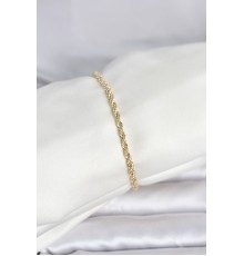 CM 14K Gold Renk Burgu Model Kadın Bileklik