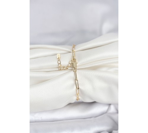 CM 14K Gold Renk Ataç Zincir Model Kadın Bileklik