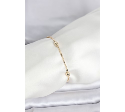 CM 14K Gold Renk Damla Topçuk Model Kadın Bileklik