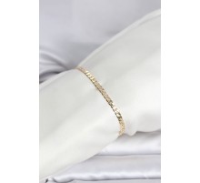 CM 14K Gold Renk Zincirli Model Kadın Bileklik