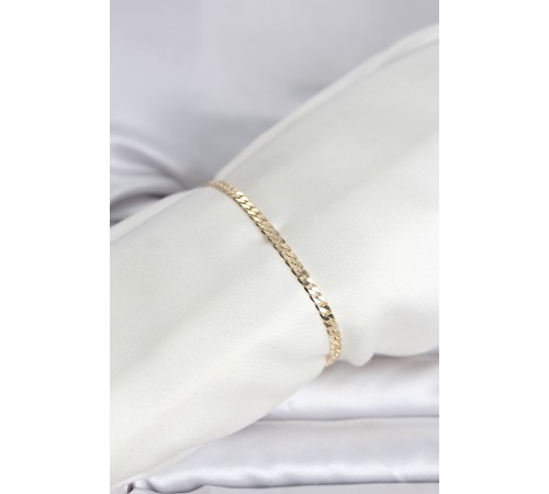 CM 14K Gold Renk Zincirli Model Kadın Bileklik