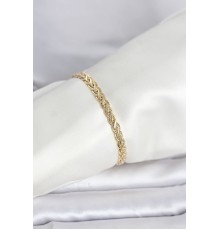 CM 14K Gold Renk Sarmal Zincir Model Kadın Bileklik