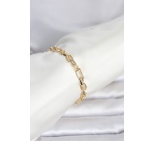 CM 14K Gold Renk Kalın Zincir Model Kadın Bileklik