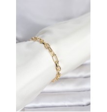 CM 14K Gold Renk Kalın Zincir Model Kadın Bileklik