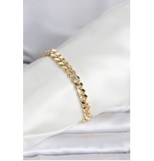 CM 14K Gold Renk Ezme Kalın Zincir Model Kadın Bileklik