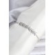 Pirinç Gümüş Renk Zirkon Taşlı Çavuş Model Su Yolu Kadın Bileklik