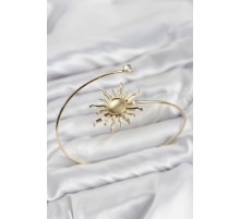 Pazu Bileklik Gold Renk Pirinç Güneş Model
