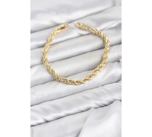 CM Burgu Model Gold Renk Pirinç Kadın Bileklik