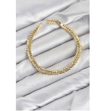 CM Başak Model Gold Renk Pirinç Kadın Bileklik
