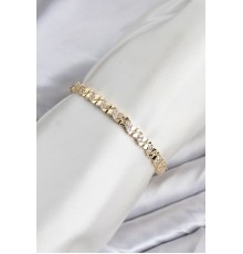 CM Model Zirkon Taşlı VIP Seri Gold Renk Pirinç Kadın Bileklik