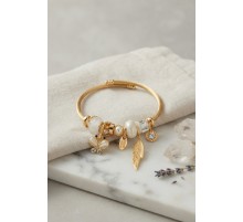 Beyaz Kelebek Model Charmlı Bileklik
