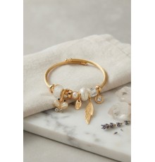 Beyaz Kelebek Model Charmlı Bileklik