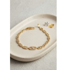 Gold Renk Zirkon Taşlı Messika Model Bileklik