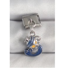 316L Çelik Gümüş Renk Sallantı Kova Burç Model Nomination Charm