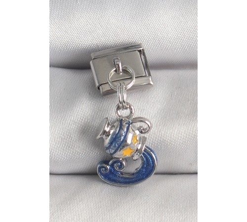 316L Çelik Gümüş Renk Sallantı Kova Burç Model Nomination Charm