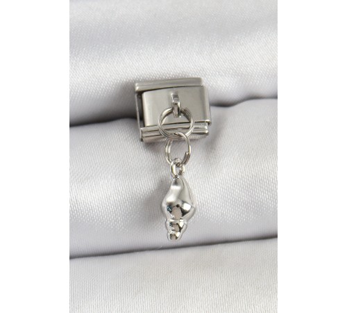 316L Çelik Sallantılı Deniz Kabuğu Model Gümüş Renk Nomination Charm