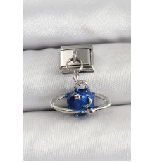 316L Çelik Sallantılı Satürn Model Gümüş Renk Nomination Charm