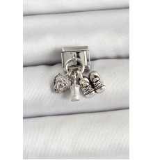 316L Çelik Gümüş Renk Bebek Konsept Nomination Charm