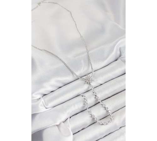 Pirinç Zirkon Taşlı Kutup Yıldızı Model Gold Renk Y Kolye