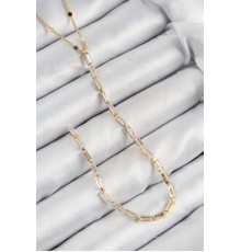 Pirinç Zirkon Taşlı Model Gold Renk Y Kolye