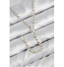 Pirinç Zirkon Taşlı Gold Renk Kadın Y Kolye